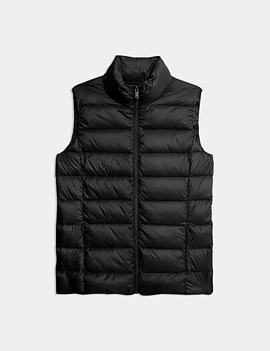 Feather & Down Quilted Packaway Puffer Gilet