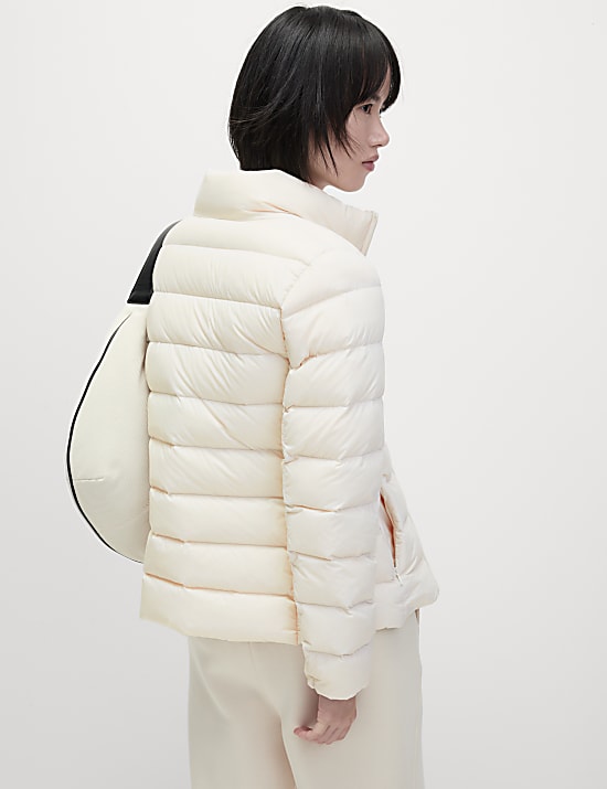 Feather & Down Quilted Packaway Puffer Jacket