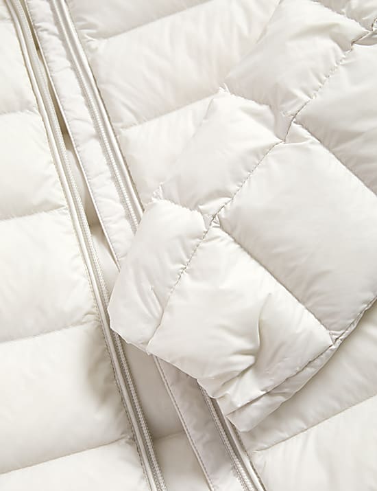 Feather & Down Quilted Packaway Puffer Jacket