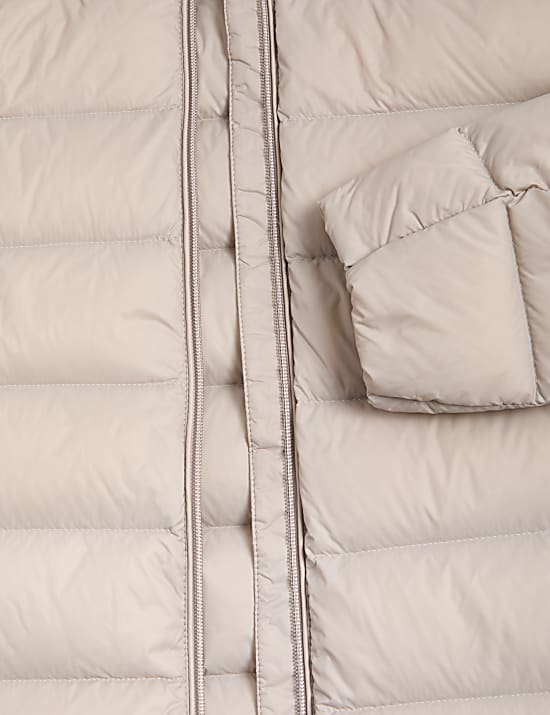 Feather & Down Padded Puffer Coat