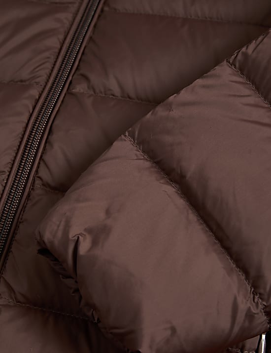 Zateplený kabát s peřím a prachovým peřím