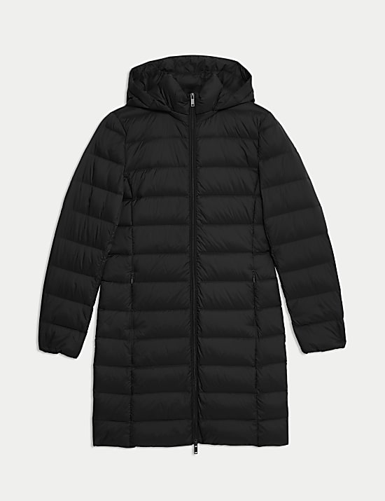 Feather & Down Padded Puffer Coat