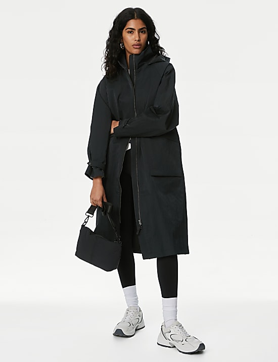 Stormwear™ Funnel Neck Longline Raincoat
