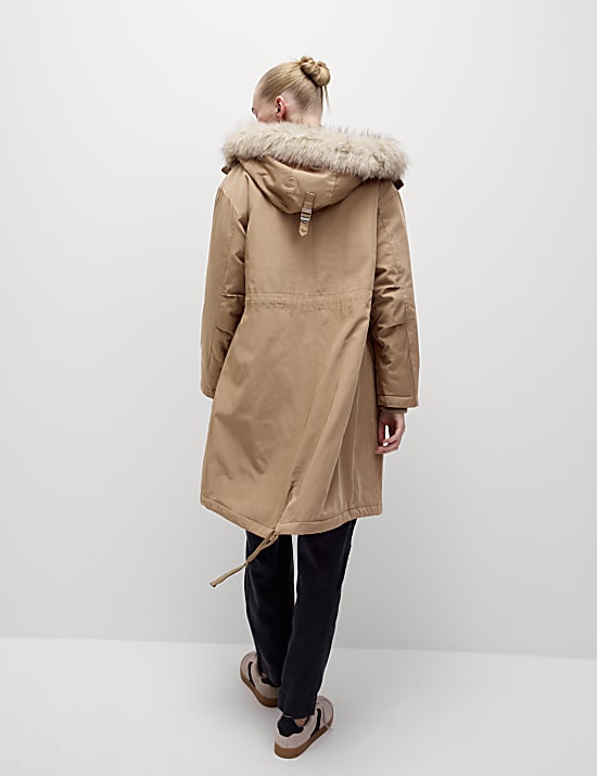 Stormwear&trade; Faux-Fur Hooded Parka Coat