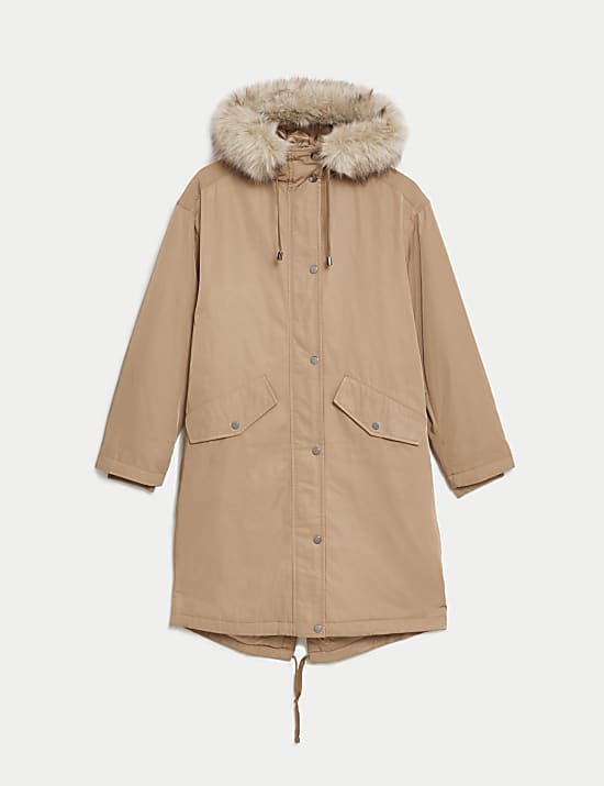 Stormwear&trade; Faux-Fur Hooded Parka Coat