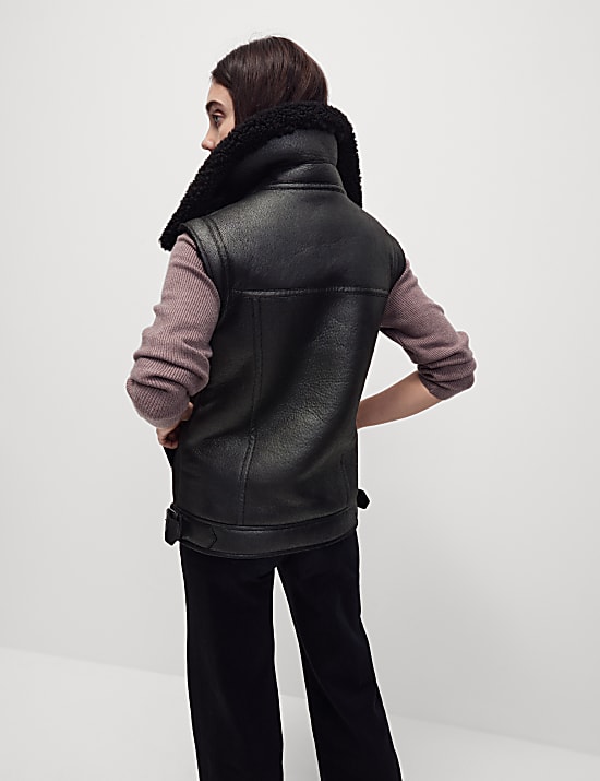 Shearling Aviator Gilet