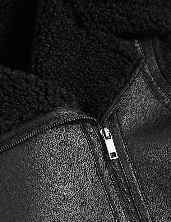 Shearling Aviator Gilet