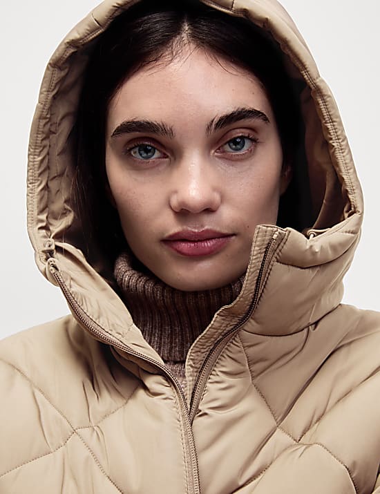 Thermowarmth&trade; Diamond Quilted Padded Coat