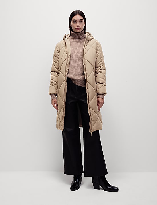 Thermowarmth&trade; Diamond Quilted Padded Coat