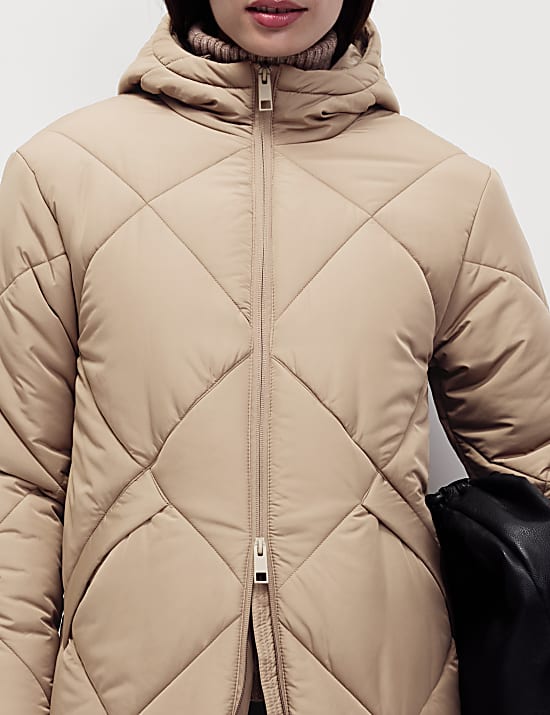 Thermowarmth&trade; Diamond Quilted Padded Coat