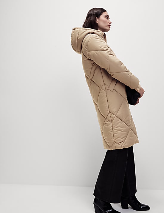 Thermowarmth&trade; Diamond Quilted Padded Coat