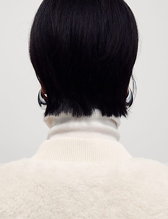 Bluza bomberka ze sztucznego futra