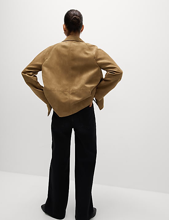 Veste l&eacute;g&egrave;re en su&eacute;dine