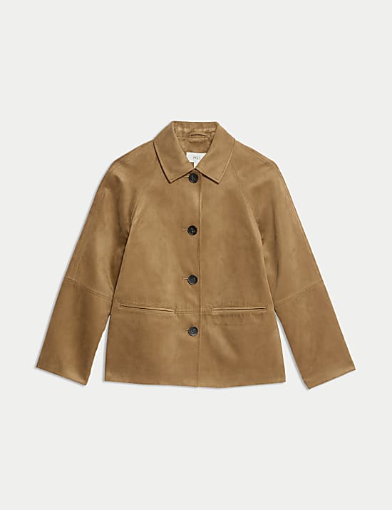 Veste l&eacute;g&egrave;re en su&eacute;dine