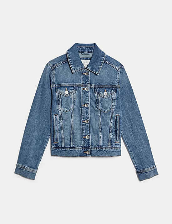 Petite Denim Jacket with Stretch