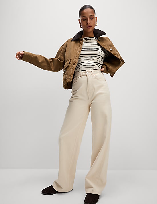 Cord Collared Relaxed Jacket