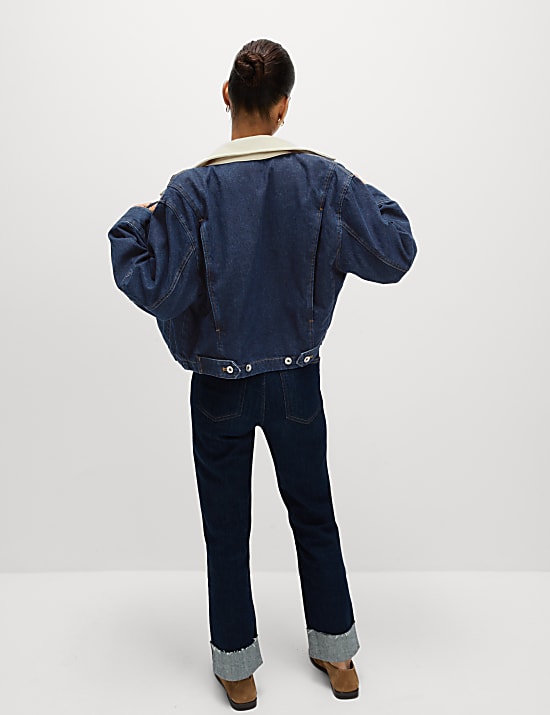 Collared Relaxed Denim Jacket