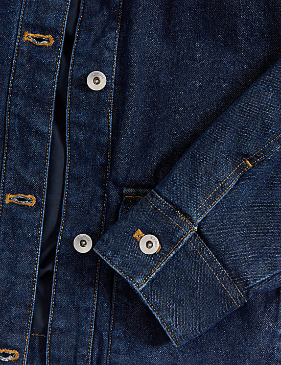 Collared Relaxed Denim Jacket