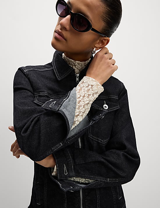 Denim Waisted Jacket