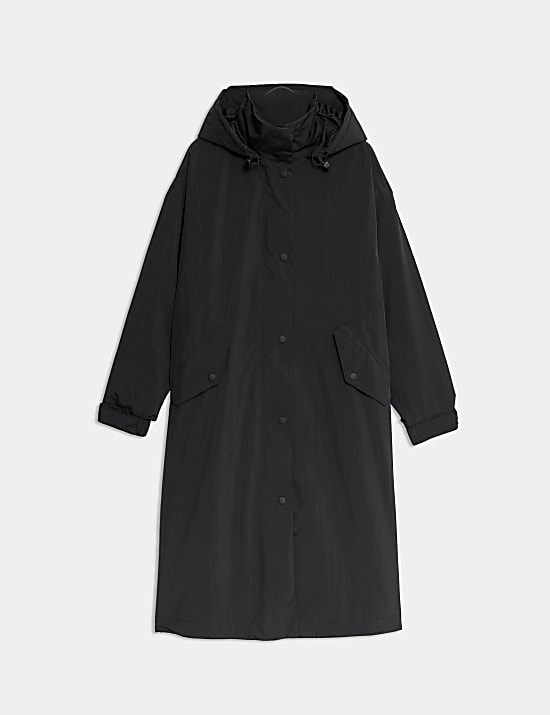 Petite Waterproof Oversized Longline Parka Coat