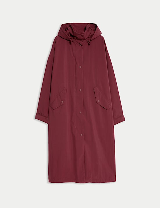 Abrigo parka largo extragrande impermeable