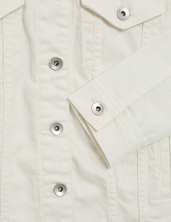 Cotton Rich Denim Jacket with Stretch