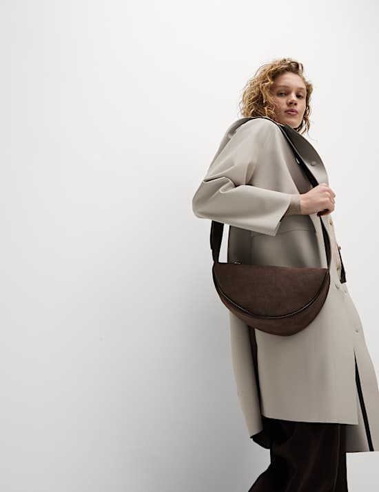 Rubber Hooded Clean Longline Parka Coat