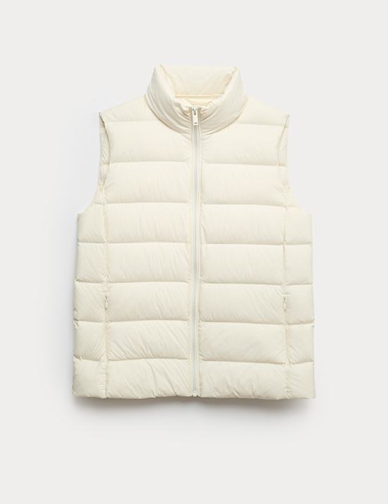 Feather & Down Packaway Funnel Neck Gilet