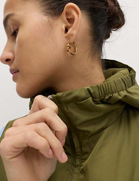 Padded Hooded Cropped Gilet