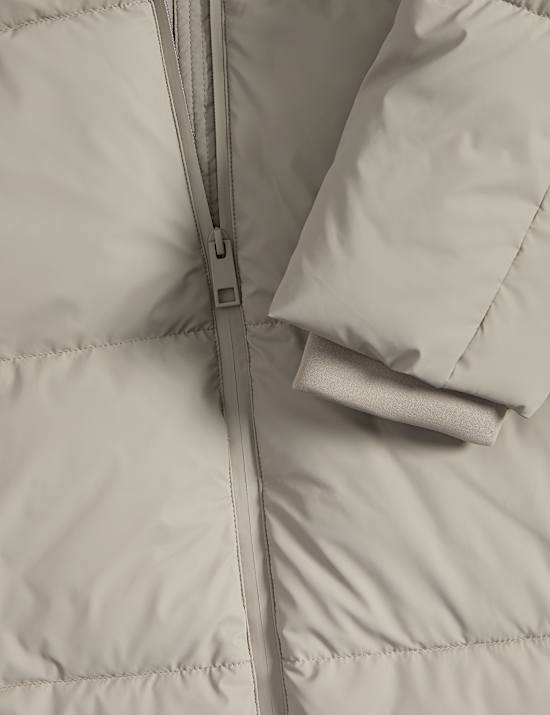 Met Thermowarmth™ en rubber gewatteerde dekbedjas