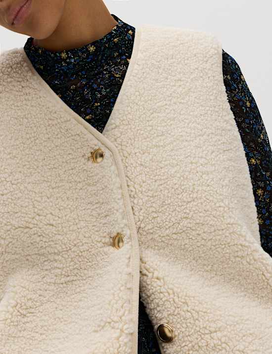 Borg Button Through Gilet