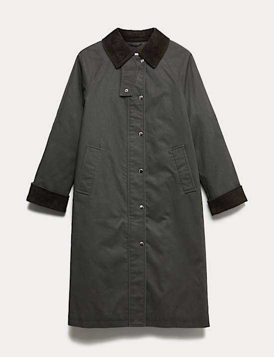 Cotton Rich Collared Utility Car Coat