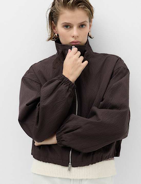 Cotton Rich Lightweight Buckle Short Jacket