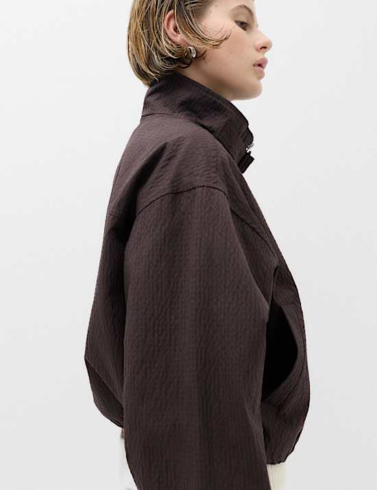 Cotton Rich Lightweight Buckle Short Jacket