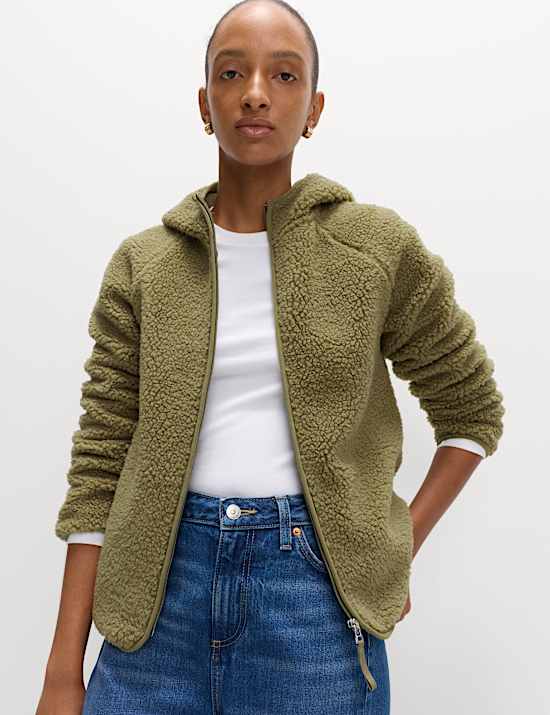 Borg Lightweight Hooded Jacket