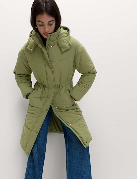 Thermowarmth™ Hooded Longline Puffer Coat