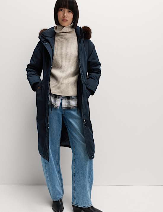 Technical Stormwear™ Hooded Longline Parka Coat