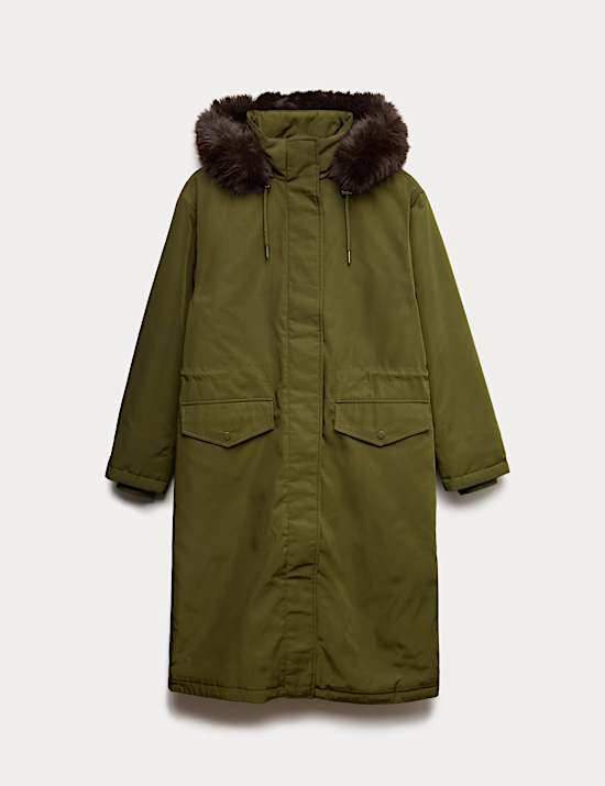 Technical Stormwear&trade; Hooded Longline Parka Coat