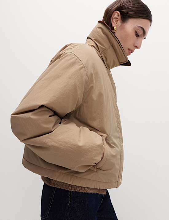 Puffer Jacke aus Baumwollmischgewebe mit Thermowarmth&trade;-Technologie