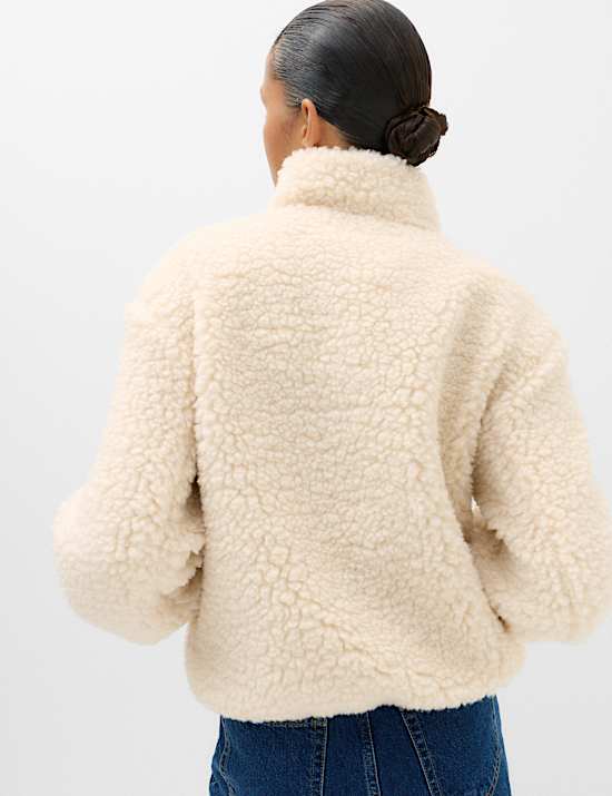 Borg Funnel Neck Jacket
