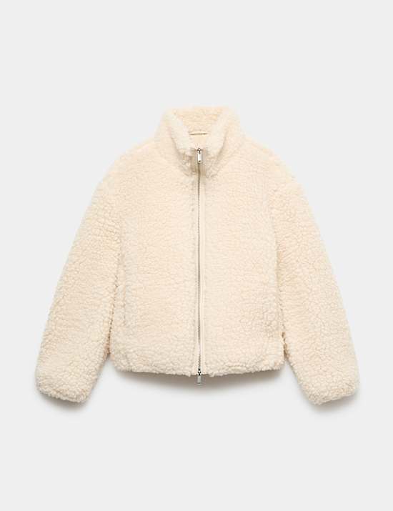 Borg Funnel Neck Jacket