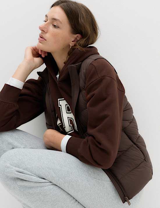 Padded Feather and Down Gilet