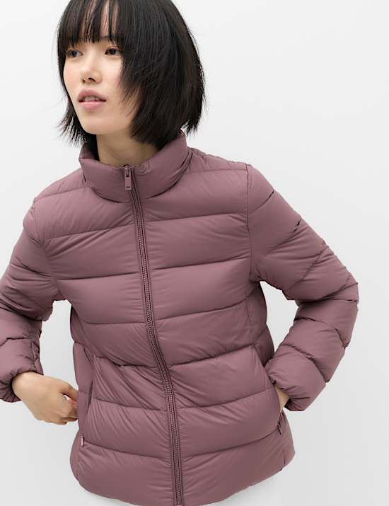 Wattierte Steppjacke mit Feder- und Daunenf&uuml;llung