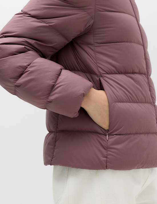 Wattierte Steppjacke mit Feder- und Daunenf&uuml;llung