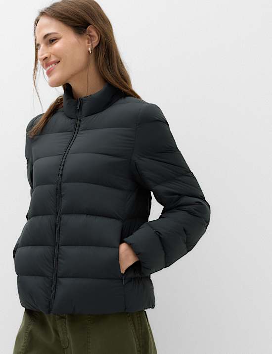 Feather & Down Padded Puffer Jacket