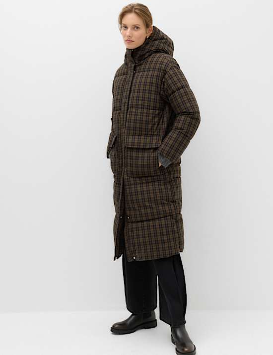 Thermowarmth Padded Hooded Longline Puffer Coat