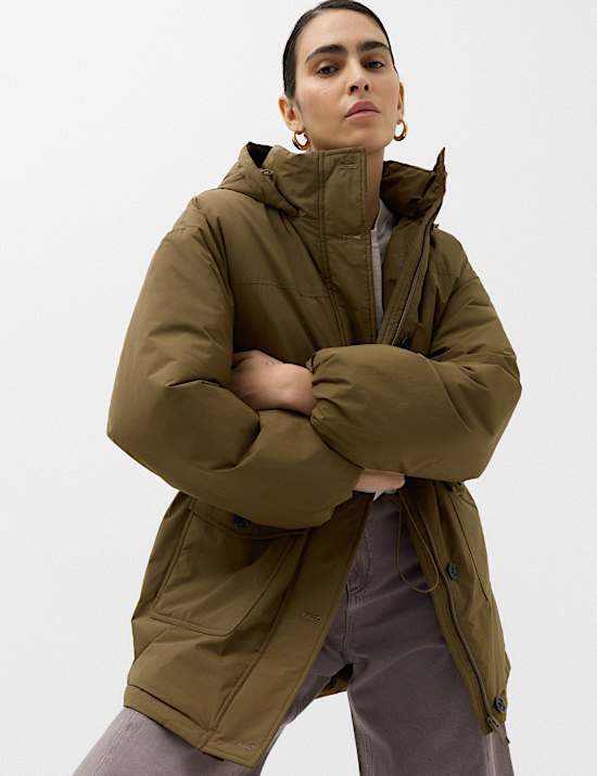 Thermowarmth Padded Hooded Coat