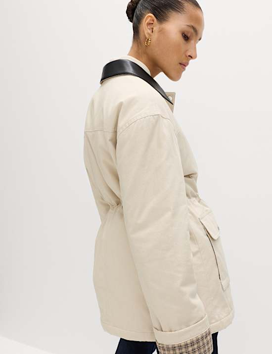 Pure Cotton Canvas Padded Barn Jacket