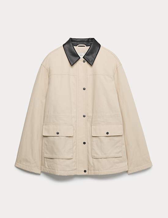 Pure Cotton Canvas Padded Barn Jacket