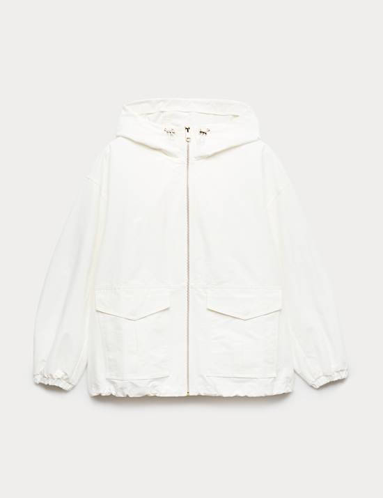 Stormwear&trade; Cotton Rich Hooded Parka Coat